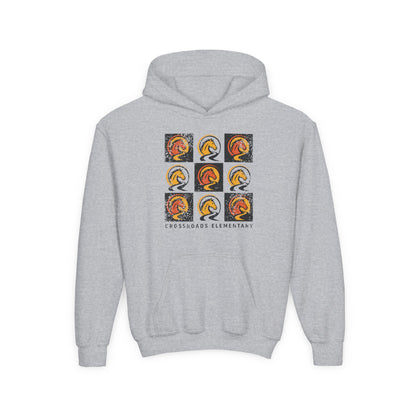BCPS.CES Spirit Grid. Gildan 18500B Youth Hoodie
