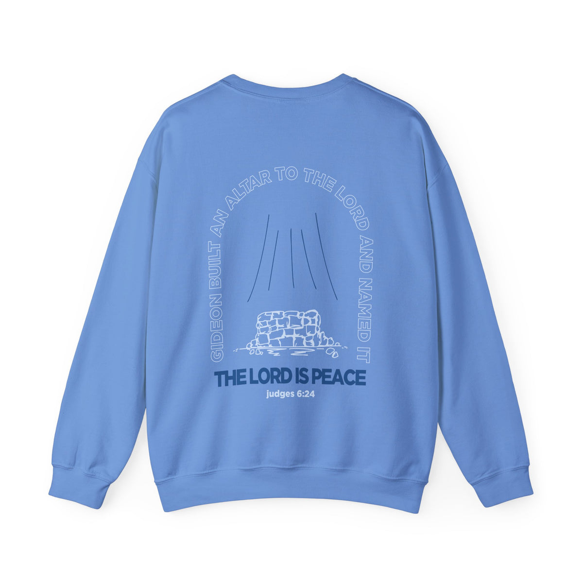 The Lord is Peace Gildan 18000 Crewneck Sweatshirt