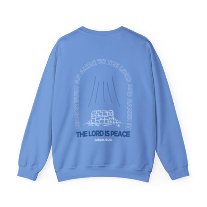 The Lord is Peace Gildan 18000 Crewneck Sweatshirt
