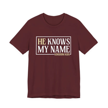 KK FUNDRAISER He Knows My Name ADULT TEE