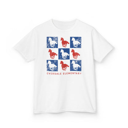 BCPS.OES Spirit Grid | Spirit Wear Gildan 5000B (Youth Tee) | Bullitt Co Mustangs School Apparel | Bullitt County, Kentucky