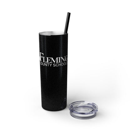 Fleming County Schools - Skinny Tumbler with Straw, 20oz