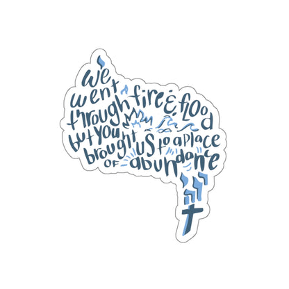 Fire + Flood Die-Cut Stickers