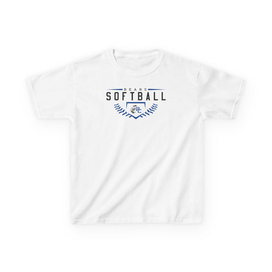 BEARS SOFTBALL.Kids Heavy Cotton™ Tee