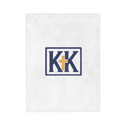 KK Logo Velveteen Microfiber Blanket