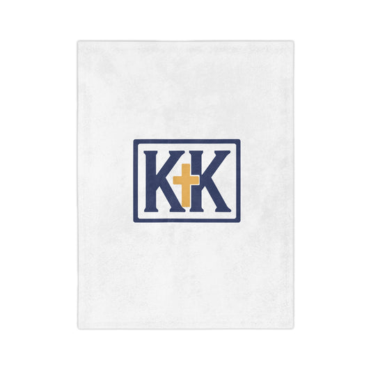 KK Logo Velveteen Microfiber Blanket