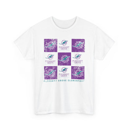 BCPS.PGES Spirit Grid | Spirit Wear Gildan 5000 Tee | Bullitt Co Dolphins School Apparel | Bullitt County, Kentucky