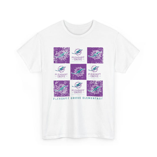 BCPS.PGES Spirit Grid | Spirit Wear Gildan 5000 Tee | Bullitt Co Dolphins School Apparel | Bullitt County, Kentucky