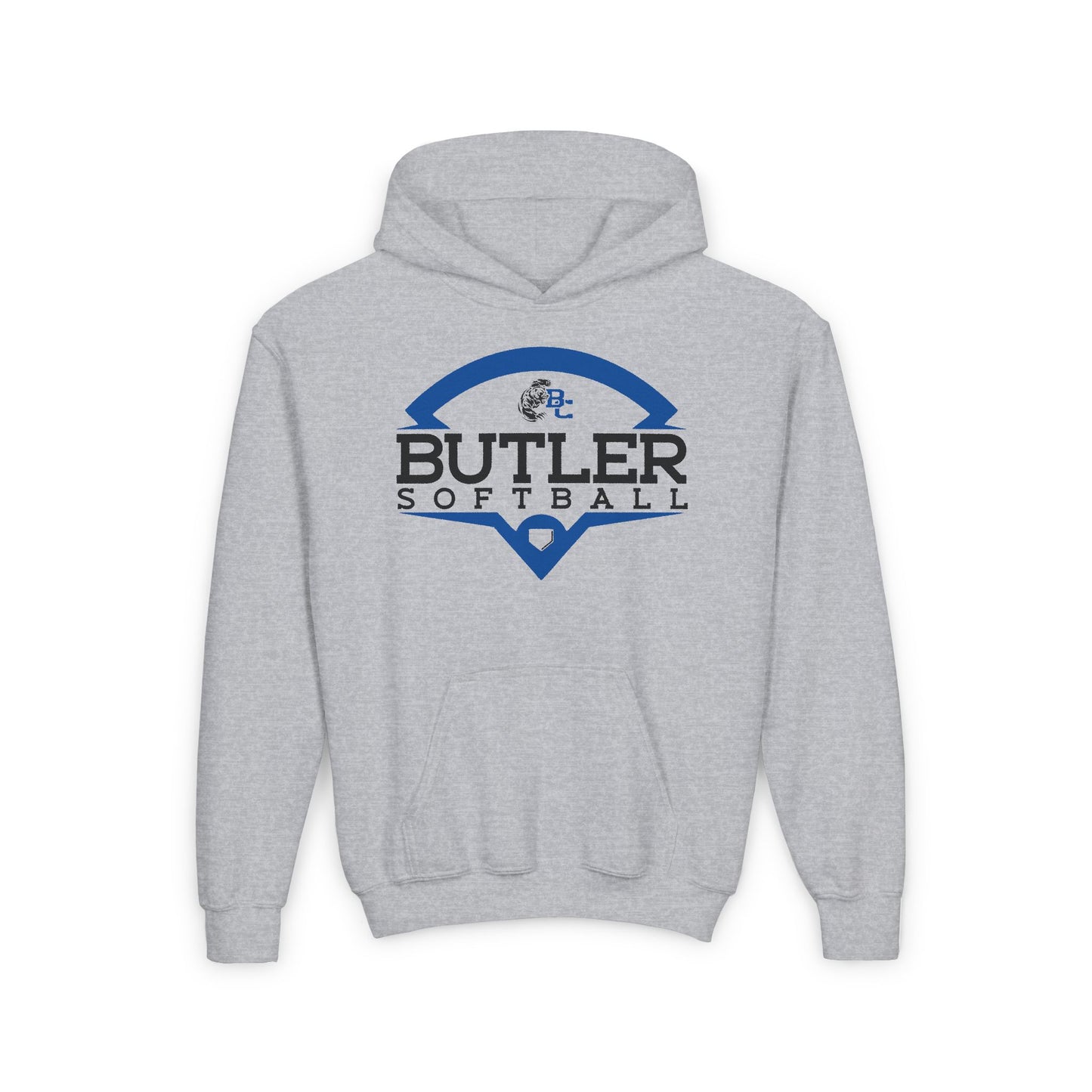 BUTLER SOFTBALL.Youth Heavy Blend Hooded Sweatshirt