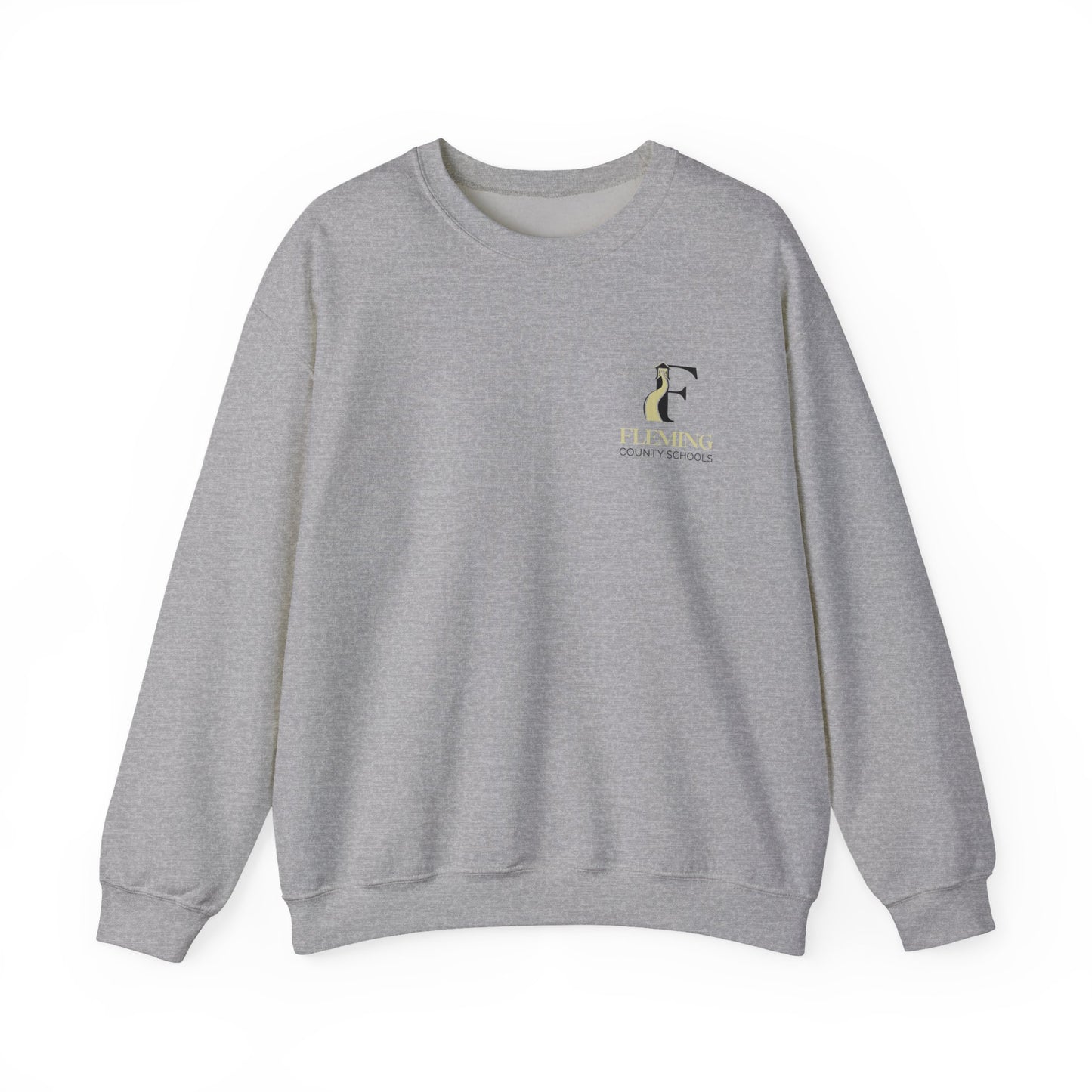 Fleming County Schools - Pocket Logo - Unisex Crewneck Sweatshirt