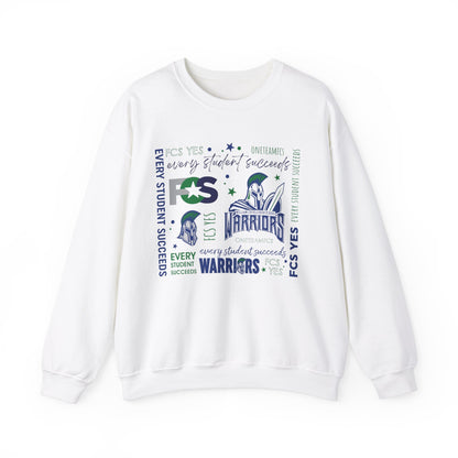 FCS Yes! WCHS | Spirit Wear | School Pride Gildan 18000 Crewneck Sweatshirt Warrior | Frankfort, KY School Apparel