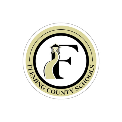 Fleming County Schools - Circle Logo - Die-Cut Stickers