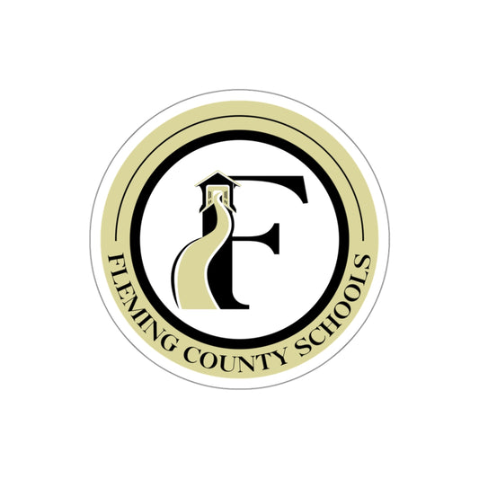 Fleming County Schools - Circle Logo - Die-Cut Stickers