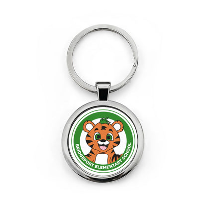 BPE ACCESSORIES Round Stainless Steel Keychain