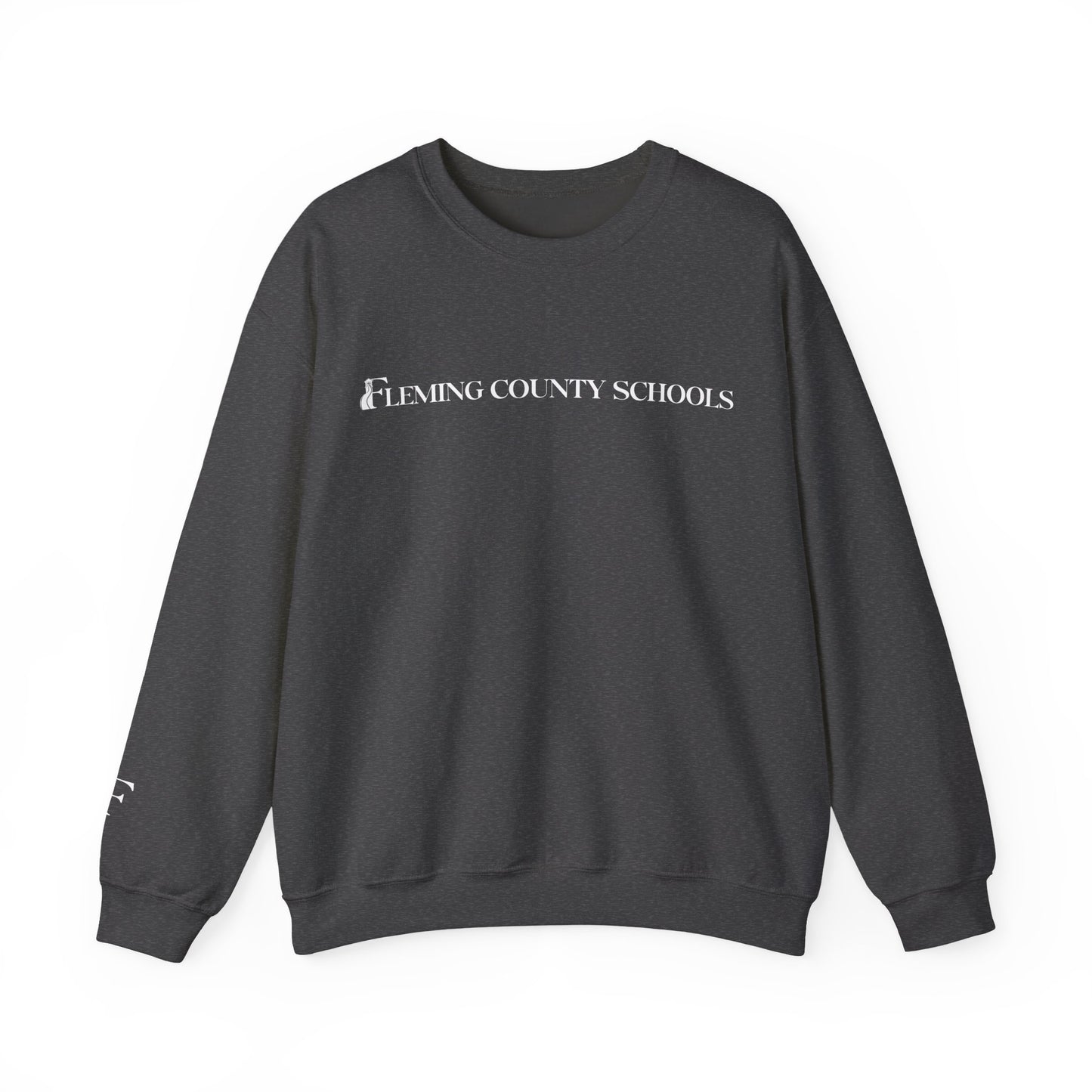 Fleming County Schools - Long Logo - Unisex Crewneck Sweatshirt