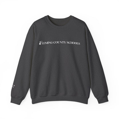Fleming County Schools - Long Logo - Unisex Crewneck Sweatshirt
