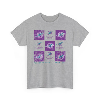 BCPS.PGES Spirit Grid | Spirit Wear Gildan 5000 Tee | Bullitt Co Dolphins School Apparel | Bullitt County, Kentucky