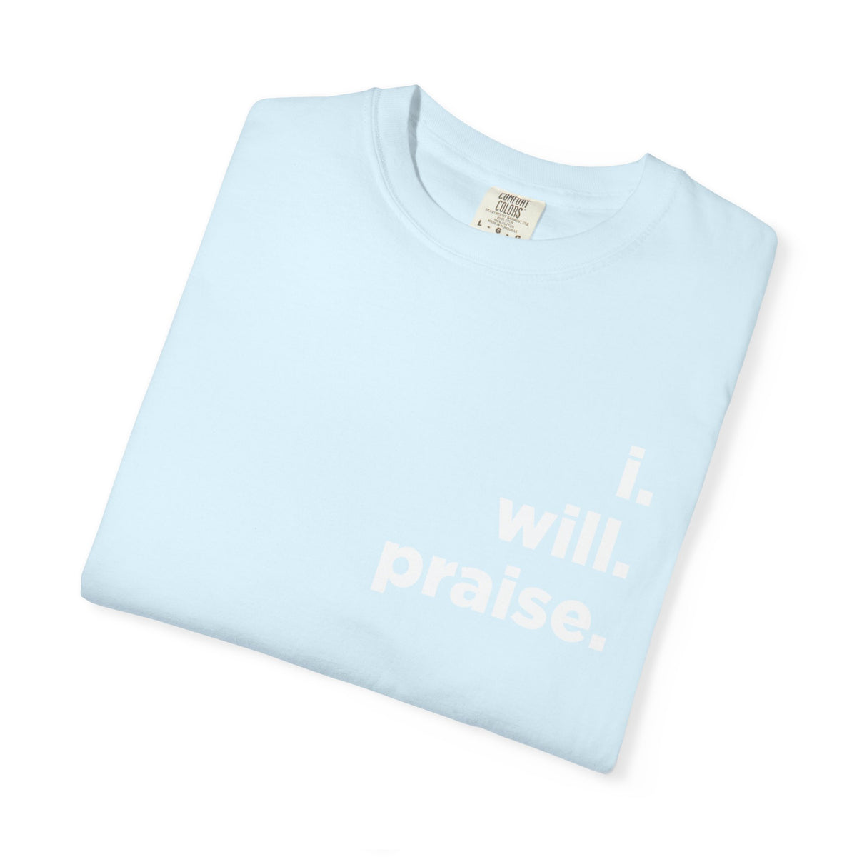 Easter.I Will Praise Comfort Colors 1717 Tee