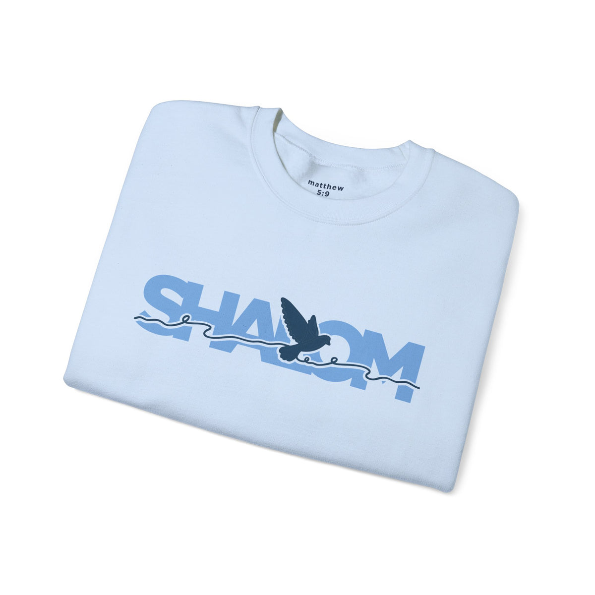 Dove Shalom Gildan 18000 Crewneck Sweatshirt