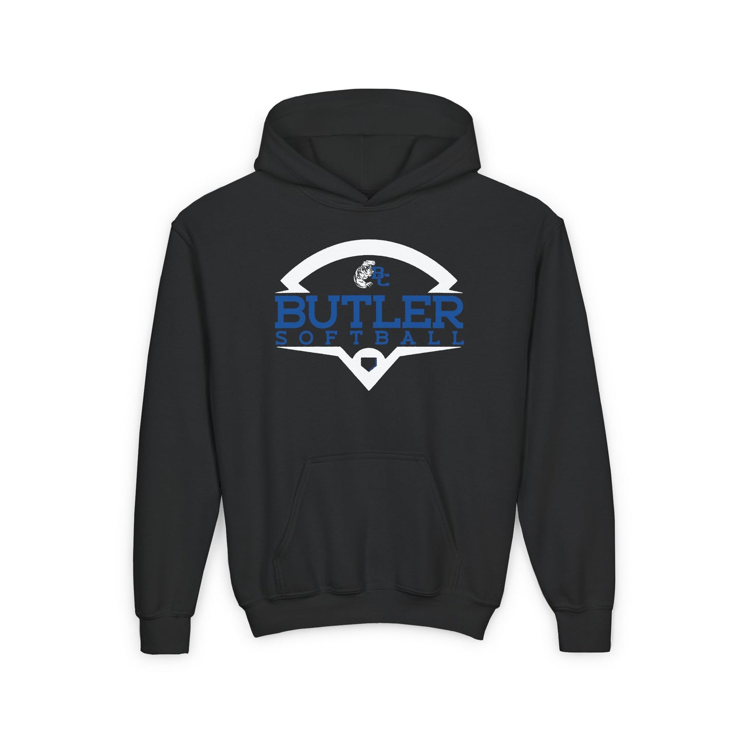 BUTLER SOFTBALL.Youth Heavy Blend Hooded Sweatshirt