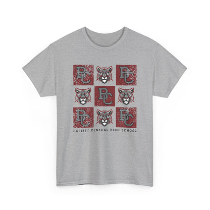 BCPS.BCHS Spirit Grid | Spirit Wear | School Pride Gildan 5000 Tee | Bullitt Central Cougars | Bullitt County, Kentucky