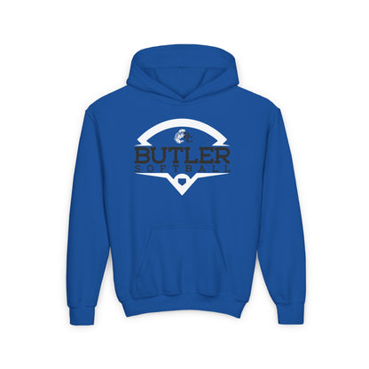BUTLER SOFTBALL.Youth Heavy Blend Hooded Sweatshirt