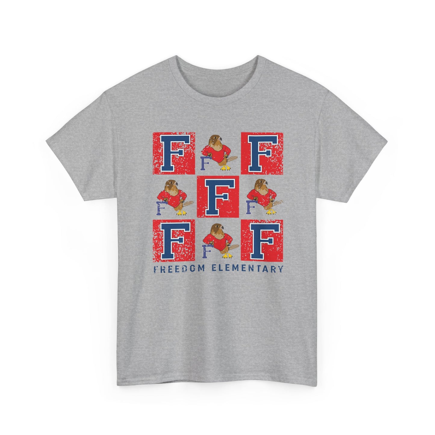 BCPS.FES Spirit Grid | Spirit Wear Gildan 5000 Tee | Bullitt Co Falcons School Apparel | Bullitt County, Kentucky