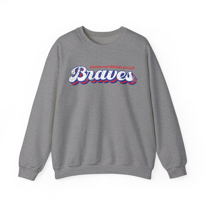 FCS.BMS Bondurant Braves | Spirit Wear | School Pride Gildan 18000 Crewneck Sweatshirt Braves | Frankfort, KY School Apparel