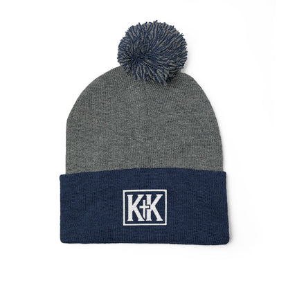 KK Pom-Pom Knit Cap (Embroidery)