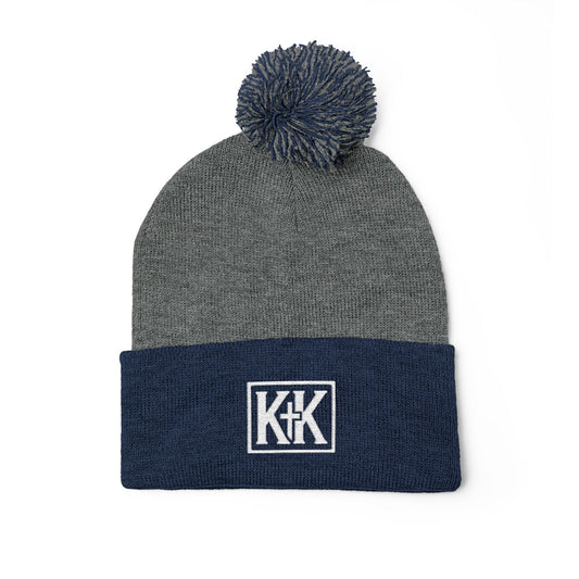 KK Pom-Pom Knit Cap (Embroidery)
