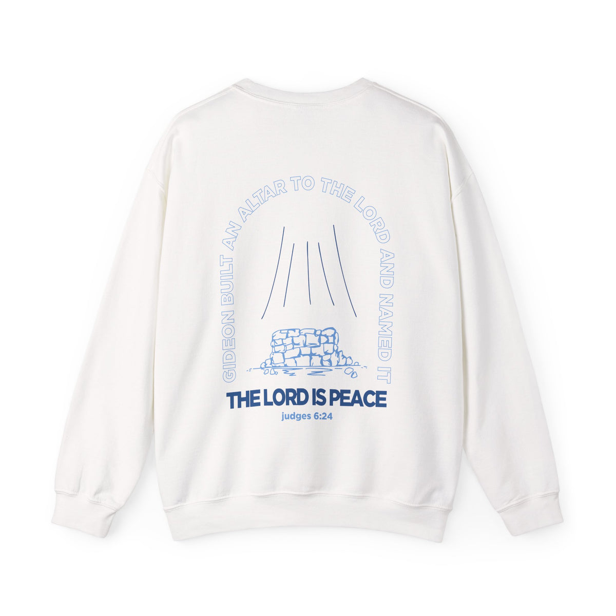The Lord is Peace Gildan 18000 Crewneck Sweatshirt