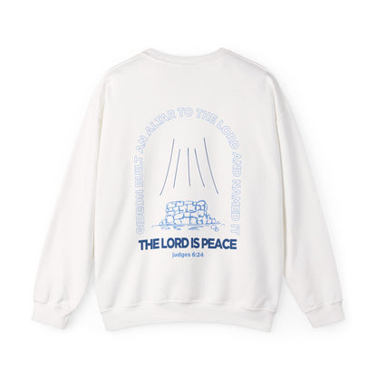 The Lord is Peace Gildan 18000 Crewneck Sweatshirt