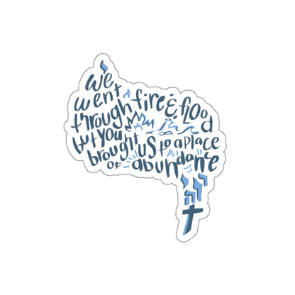 Fire + Flood Die-Cut Stickers