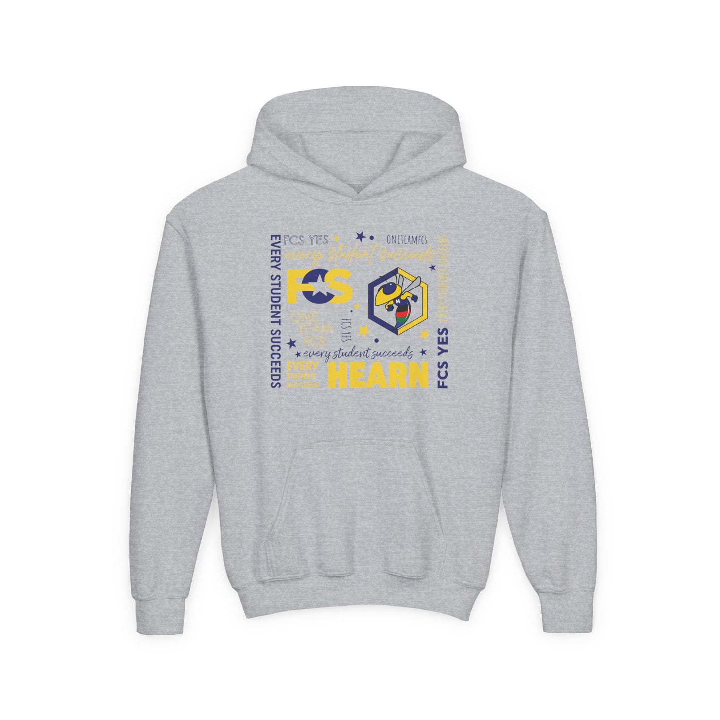 FCS Yes! HES Gildan 18500B Youth Hoodie