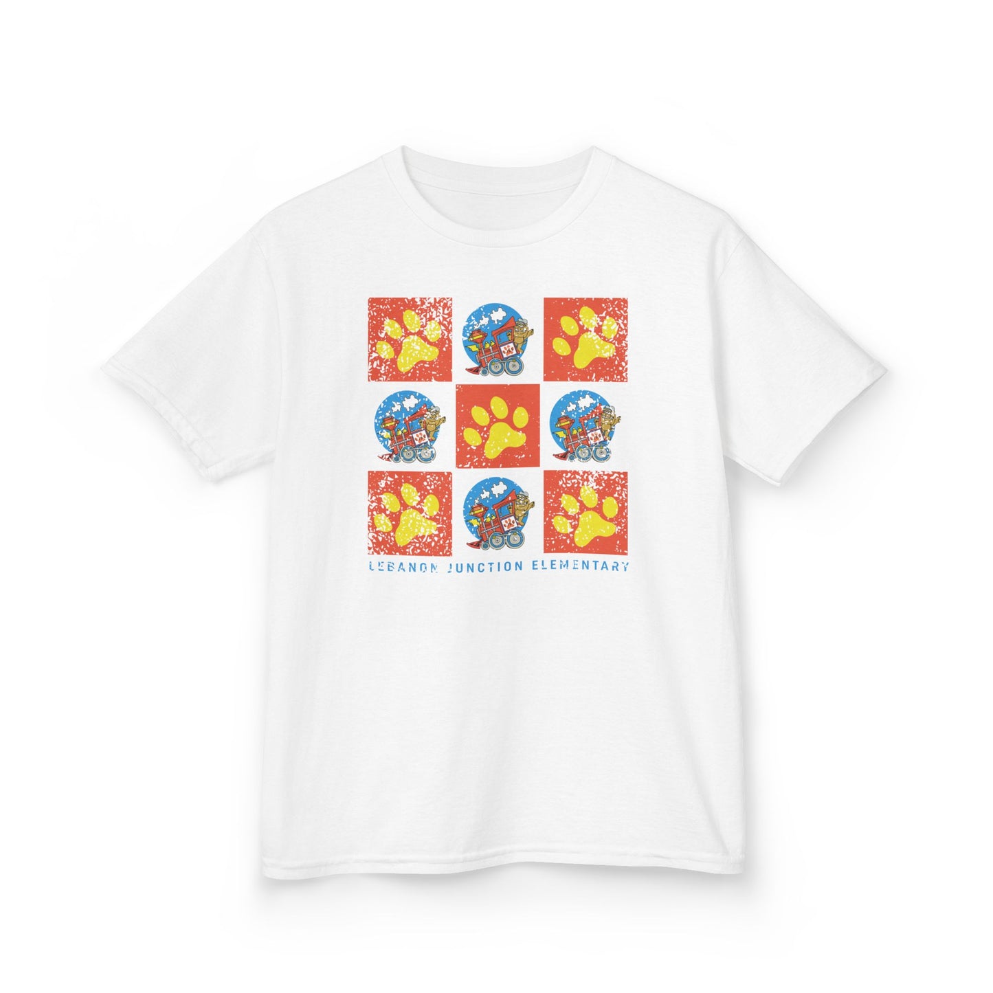 BCPS.LJES Spirit Grid | Spirit Wear Gildan 5000B (Youth Tee) | Bullitt Co Bulldogs School Apparel | Bullitt County, Kentucky