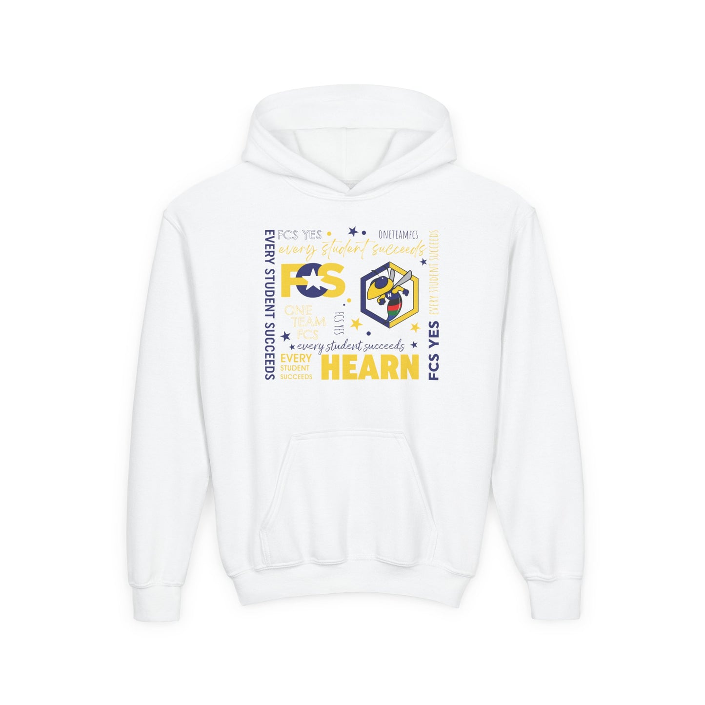 FCS Yes! HES Gildan 18500B Youth Hoodie