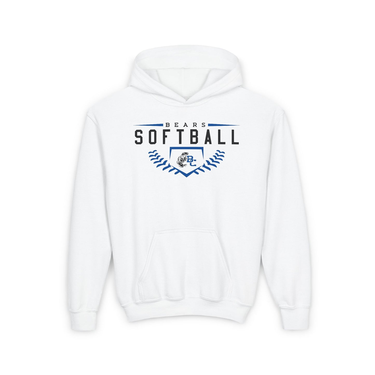 BEARS SOFTBALL.Youth Heavy Blend Hooded Sweatshirt