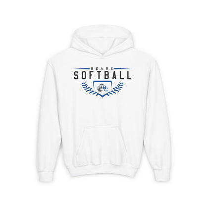BEARS SOFTBALL.Youth Heavy Blend Hooded Sweatshirt