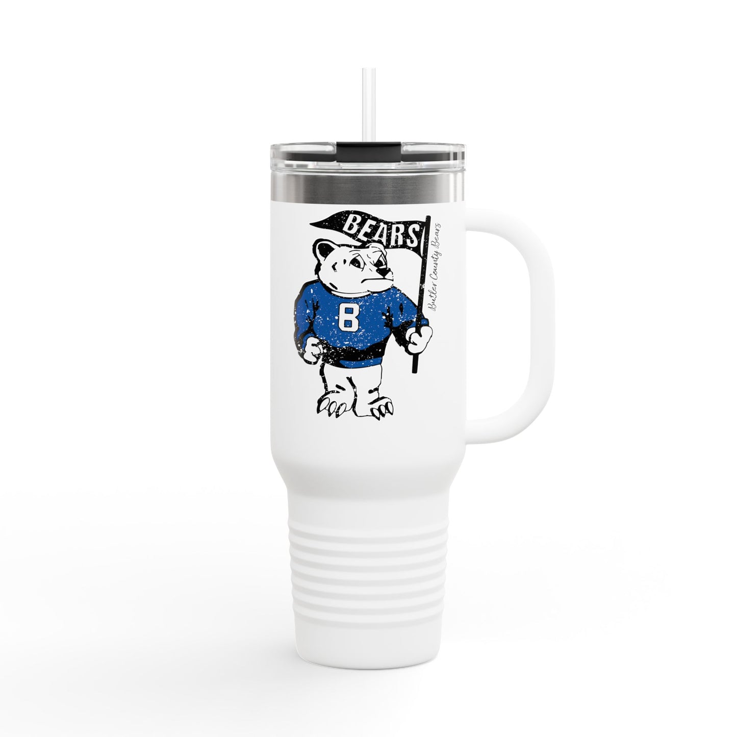 BCS.Vintage Bear 40oz Polar Camel Travel Mug | Spirit Wear | School Pride | Butler County Kentucky School Apparel