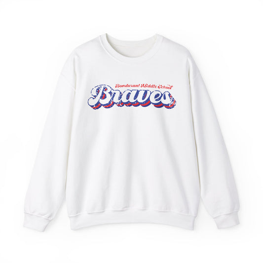 FCS.BMS Bondurant Braves | Spirit Wear | School Pride Gildan 18000 Crewneck Sweatshirt Braves | Frankfort, KY School Apparel