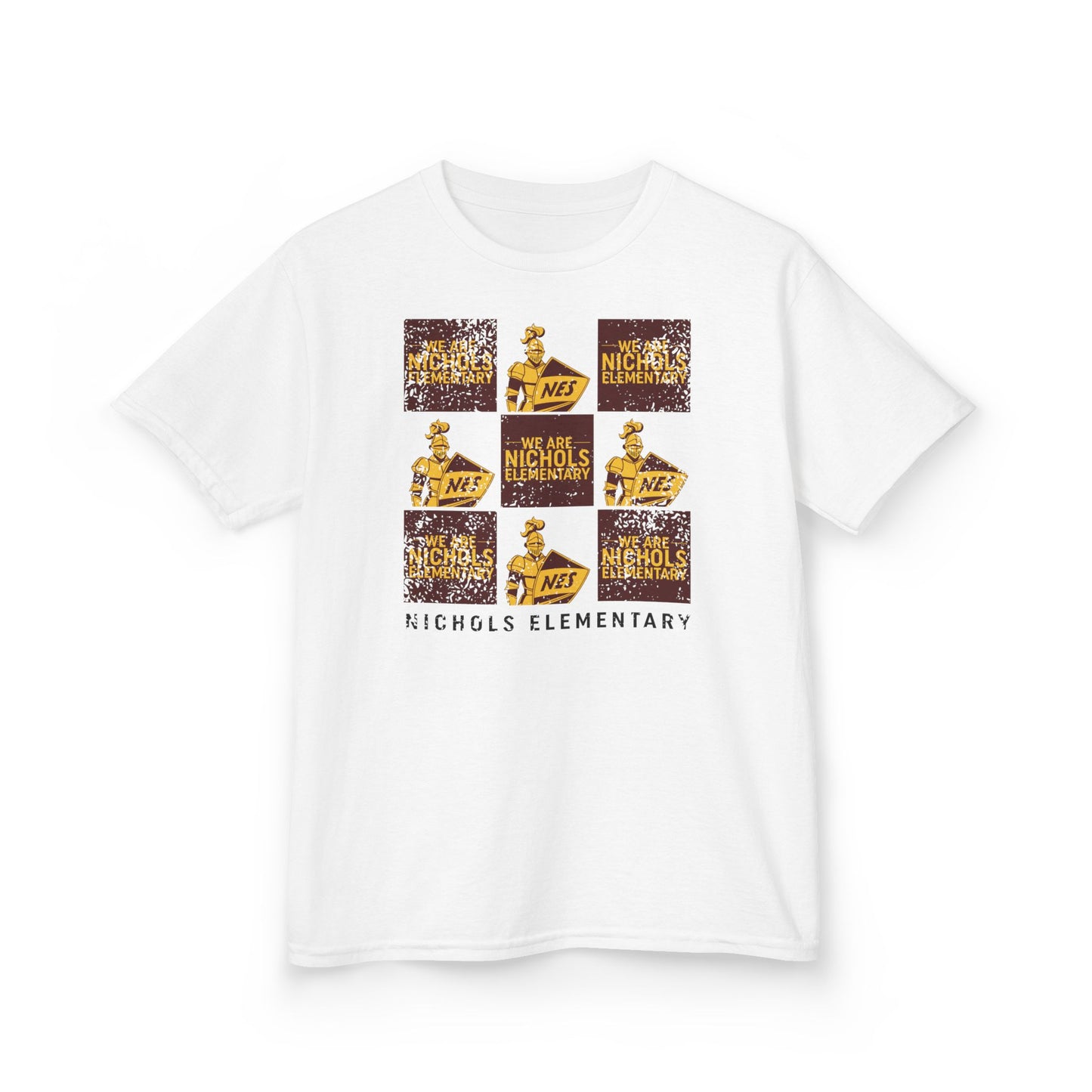 BCPS.NES Spirit Grid | Spirit Wear Gildan 5000B (Youth Tee) | Bullitt Co Knights School Apparel | Bullitt County, Kentucky