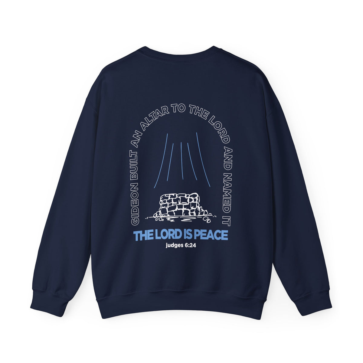 The Lord is Peace Gildan 18000 Crewneck Sweatshirt