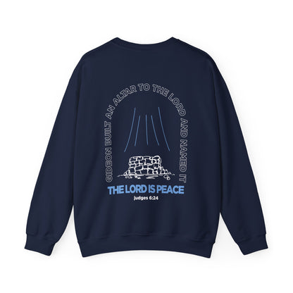 The Lord is Peace Gildan 18000 Crewneck Sweatshirt