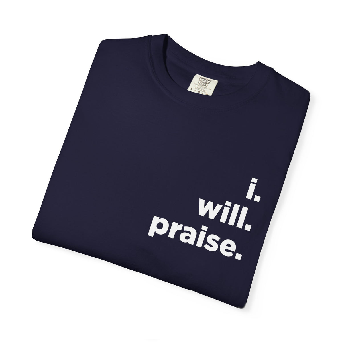 Easter.I Will Praise Comfort Colors 1717 Tee