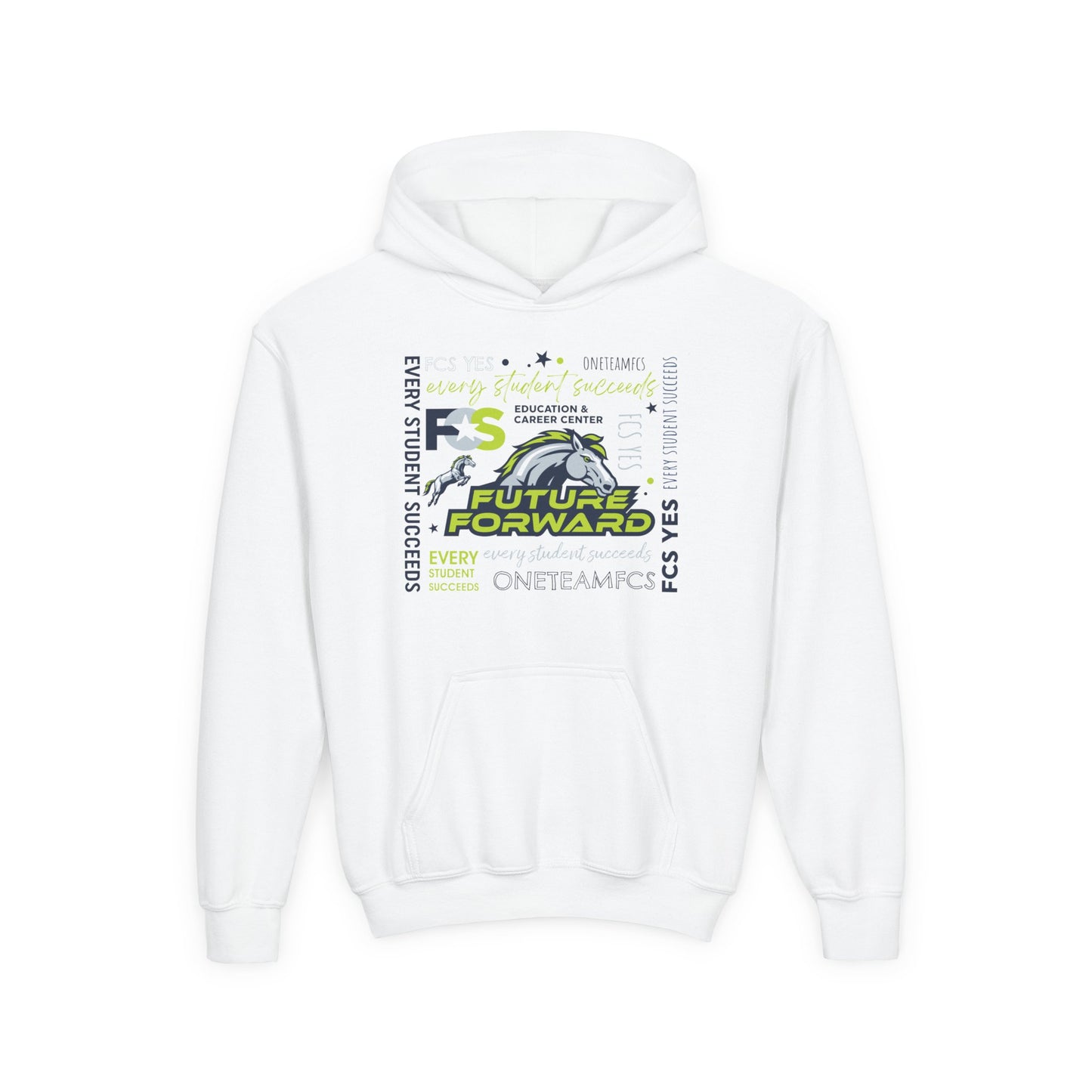 FCS Yes! Future Forward Gildan 18500B Youth Hoodie