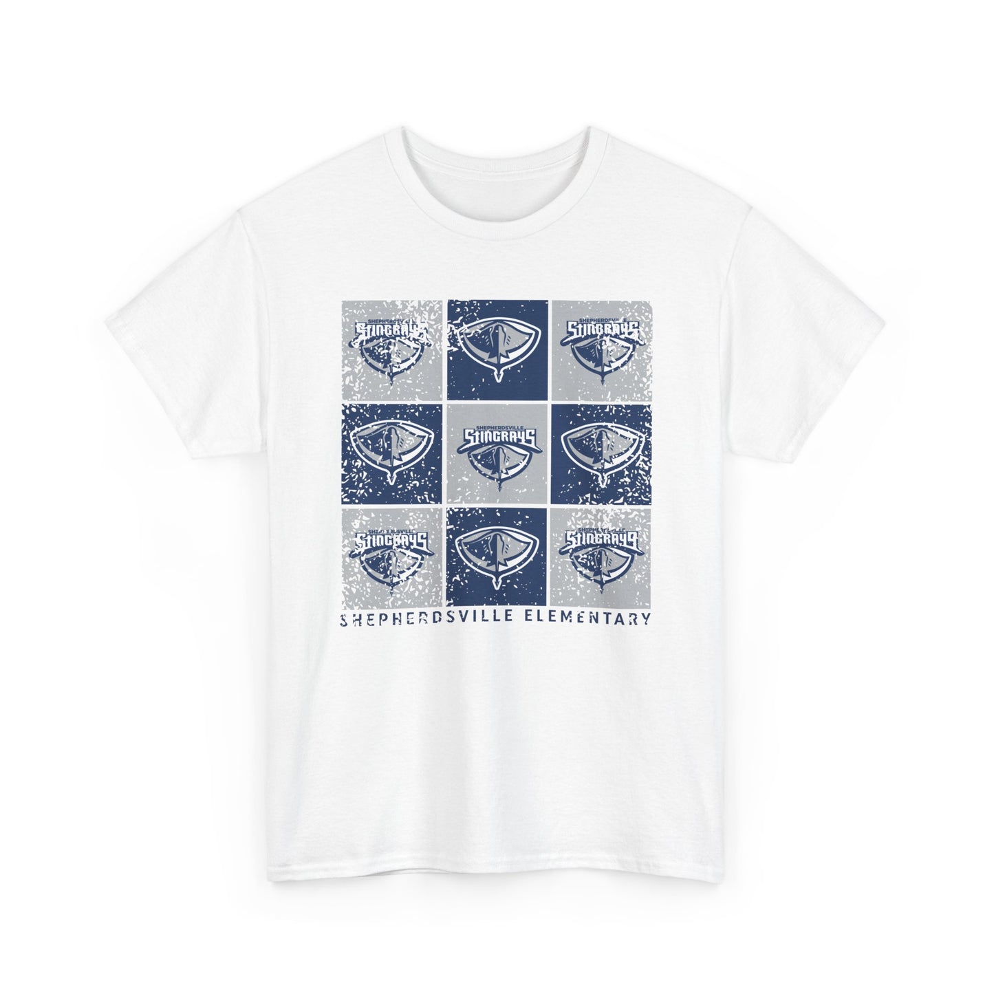 BCPS.SES Spirit Grid | Spirit Wear Gildan 5000 Tee | Bullitt Co Stingrays School Apparel | Bullitt County, Kentucky