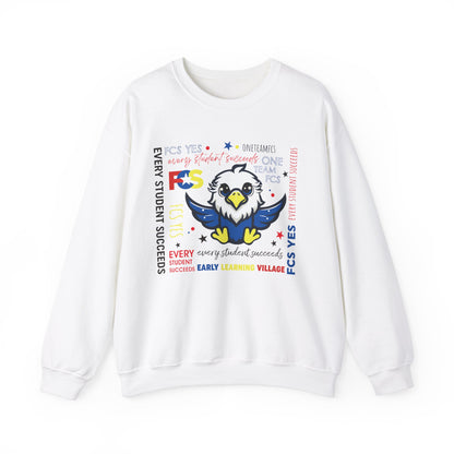 FCS Yes! ELV  | Spirit Wear | School Pride Gildan 18000 Crewneck Sweatshirt Eagle | Frankfort, KY School Apparel