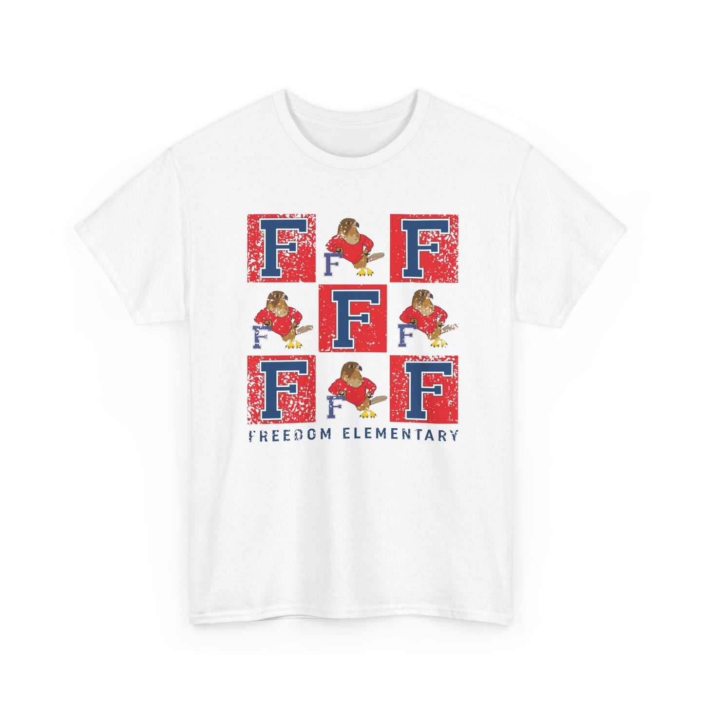 BCPS.FES Spirit Grid | Spirit Wear Gildan 5000 Tee | Bullitt Co Falcons School Apparel | Bullitt County, Kentucky