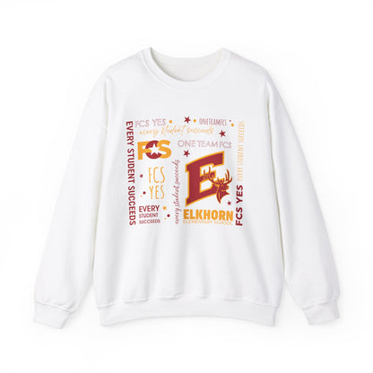 FCS Yes! EES | Spirit Wear | School Pride Gildan 18000 Crewneck Sweatshirt Elk | Frankfort, KY School Apparel