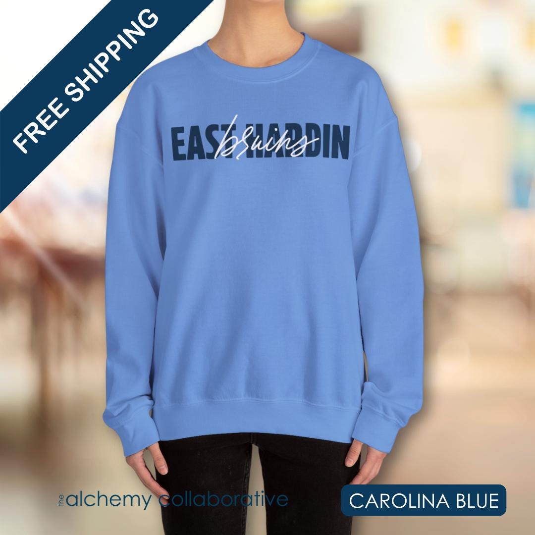 EHMS East Hardin Bruins | Spirit Wear | Gildan 18000 Bruins Pride Sweatshirt | Unisex School Pride Apparel | Elizabethtown Glendale KY